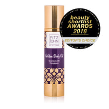 Load image into Gallery viewer, Fitzjohn Skin Care Golden Body Oil with Coconut and Moringa oil and the scent of Frangipani award winning.