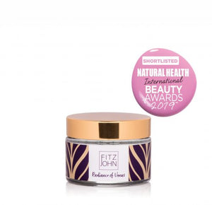 Fitzjohn Skin Care Radiance of Venus with Natural Health International Beauty Awards 2019 Shortlist Badge